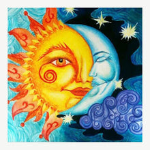 Load image into Gallery viewer, Sun and Moon - Full Diamond Painting - 30x30cm
