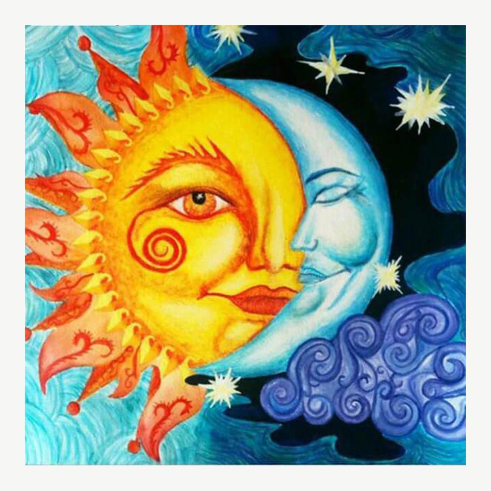 Sun and Moon - Full Diamond Painting - 30x30cm