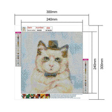 Load image into Gallery viewer, Cat - Full Drill Round Drill - 30x30cm
