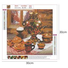 Load image into Gallery viewer, Dining Table - Full Drill Round Drill - 30x30cm
