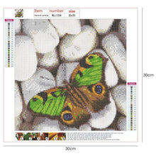 Load image into Gallery viewer, Stone Butterfly - Full Drill Round Drill - 30x30cm
