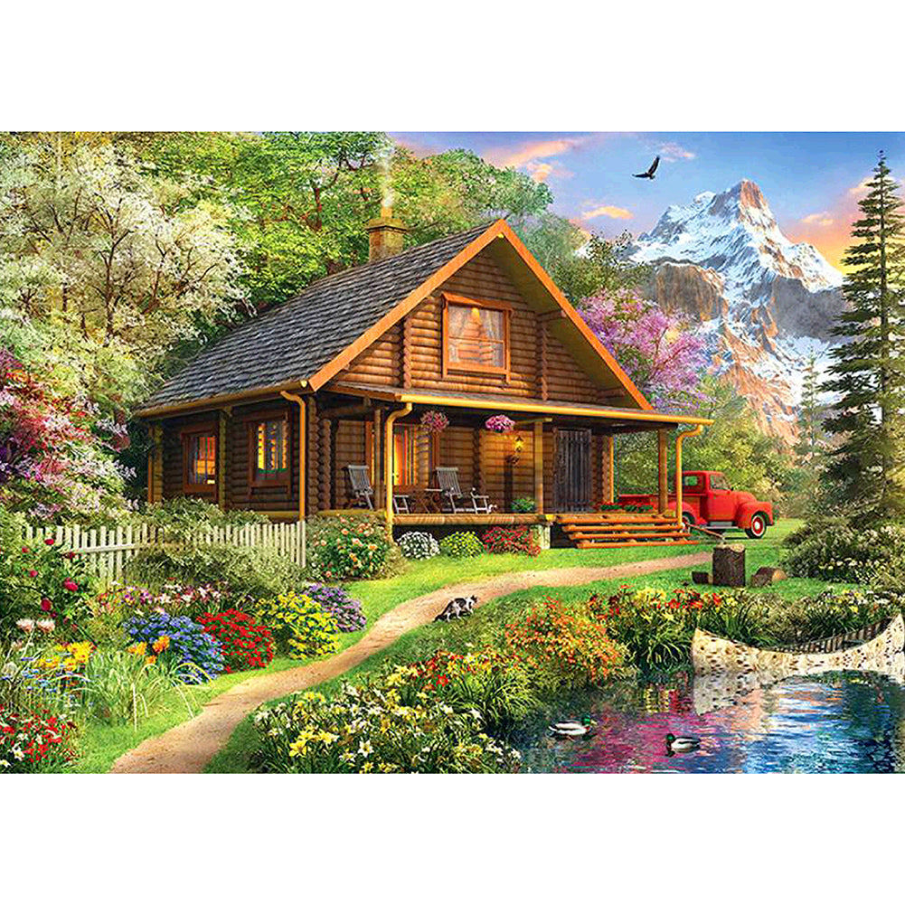 Nature House-Full Drill Diamond Painting