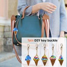 Load image into Gallery viewer, 5pcs Ice Cream DIY Keychain
