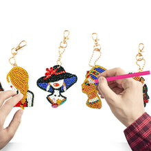 Load image into Gallery viewer, 5pcs Woman DIY Keychain
