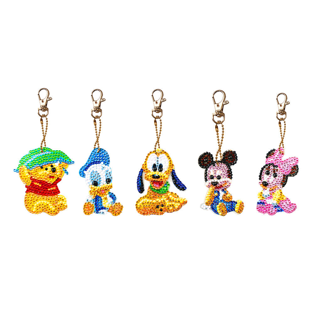 5pcs Disney DIY Keychain