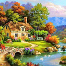 Load image into Gallery viewer, Relaxing Village-Full Drill Diamond Painting
