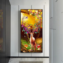 Load image into Gallery viewer, Flower Deer - Full Drill Round Drill Painting - 85x45cm
