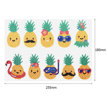 Load image into Gallery viewer, 10pcs-Pineapple-Diamond Painting Free Stickers
