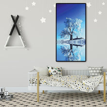 Load image into Gallery viewer, Snow Tree Reflection - Full Drill Round Drill - 45x85cm
