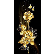 Load image into Gallery viewer, Gold Rose - Full Drill Round Drill Painting - 85x45cm
