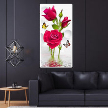 Load image into Gallery viewer, Rose Butterflies - Full Drill Round Drill - 45x85cm
