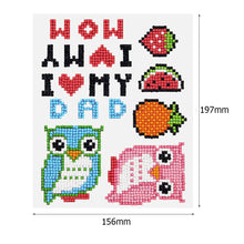 Load image into Gallery viewer, 6pcs-Owl-Diamond Painting Free Stickers
