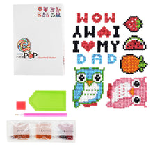 Load image into Gallery viewer, 6pcs-Owl-Diamond Painting Free Stickers
