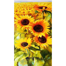 Load image into Gallery viewer, Sunflowers - Full Drill Round Drill - 45x85cm
