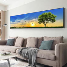 Load image into Gallery viewer, Tree with Sunrise - Full Drill Round Drill - 80x30cm
