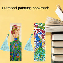 Load image into Gallery viewer, 2pcs Peacock-DIY Diamond Painting Bookmark
