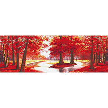 Load image into Gallery viewer, Red Tree - Full Drill Round Drill - 80x30cm
