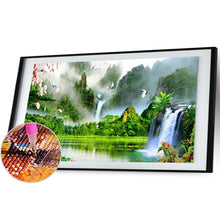 Load image into Gallery viewer, Waterfall Garden  - Full Drill Round Drill - 100x40cm
