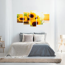 Load image into Gallery viewer, Sunflower 5 Panel - Full Drill Round Drill - 95x45cm
