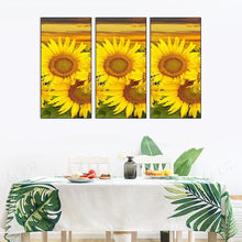 Load image into Gallery viewer, Sunflower 3 Panel - Full Drill Round Drill - 45x70cm
