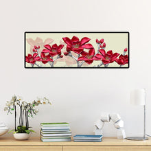 Load image into Gallery viewer, Red Flower Stitching Landscape - Full Drill Round Drill - 80x30cm
