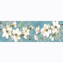 Load image into Gallery viewer, 80x30cm White Plum Blossom - Full Drill Round Drill - 80x30cm
