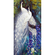 Load image into Gallery viewer, White Peafowl - Full Drill Round Drill - 45x85cm
