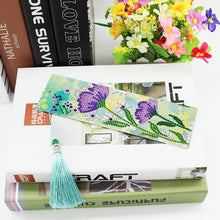 Load image into Gallery viewer, 2pcs Flower-DIY Diamond Painting Bookmark
