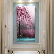 Load image into Gallery viewer, 45x85cm Pink Flower Tree - Full Drill Round Drill - 45x85cm
