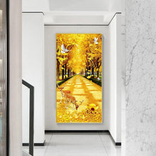 Load image into Gallery viewer, 45x85cm Deer Yellow Blvd - Full Drill Round Drill - 45x85cm
