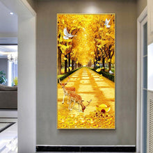 Load image into Gallery viewer, 45x85cm Deer Yellow Blvd - Full Drill Round Drill - 45x85cm
