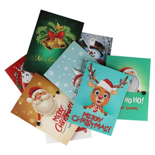 Load image into Gallery viewer, 8pcs/set Christmas Greeting Cards Diamond Painting
