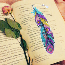 Load image into Gallery viewer, DIY Diamond Painting-Feather Bookmark
