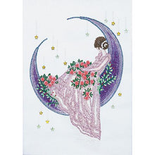 Load image into Gallery viewer, GIRL MOON CRYSTAL DIAMOND PAINTING RHINESTONE DIY
