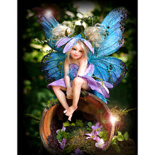 Load image into Gallery viewer, Blue Wing Fairy-Full Drill Diamond Painting
