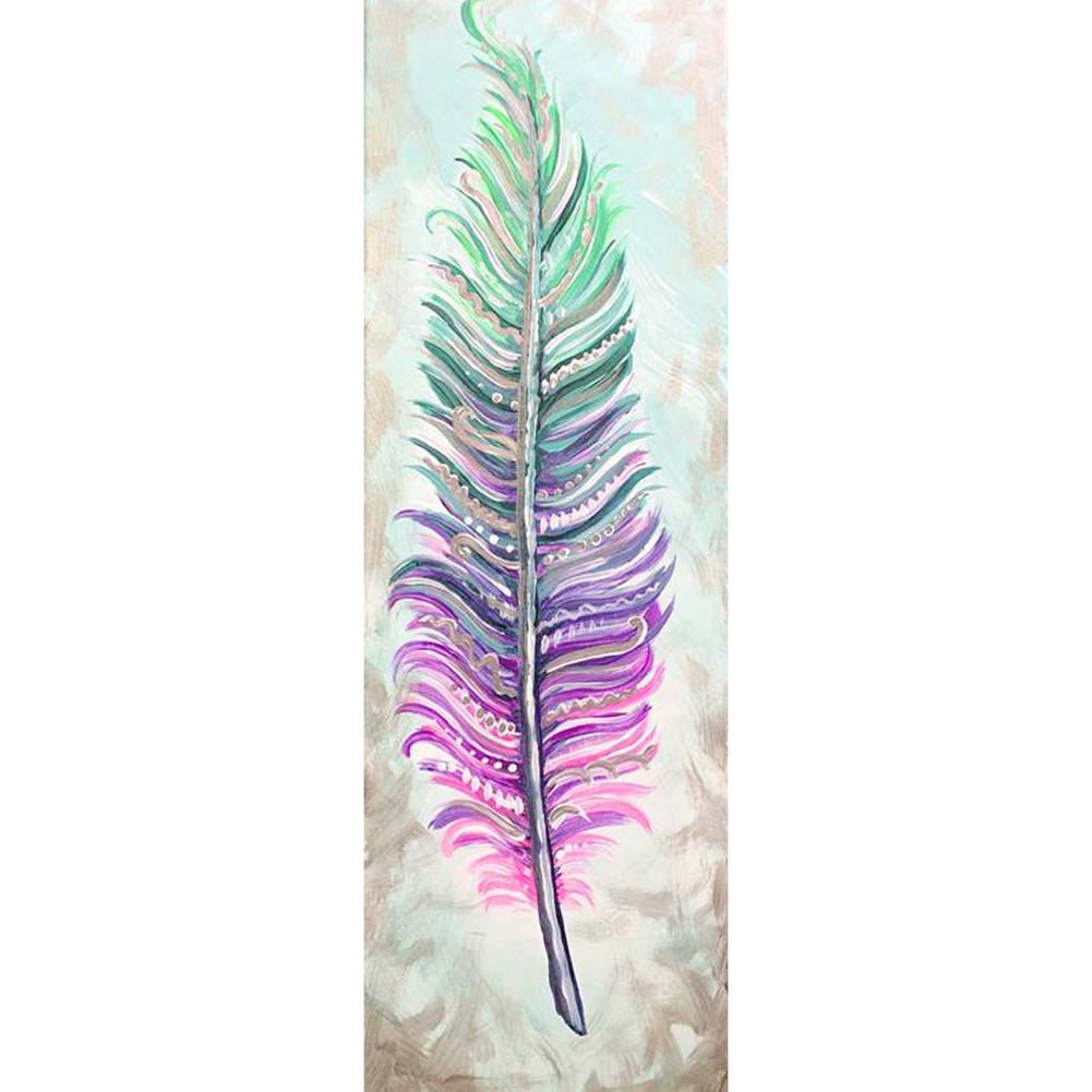 Feather-Full Drill Diamond Painting-30x80cm