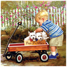 Load image into Gallery viewer, Little Boy Car-Full Drill Diamond Painting
