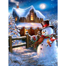 Load image into Gallery viewer, Snowman-Full Drill Diamond Painting
