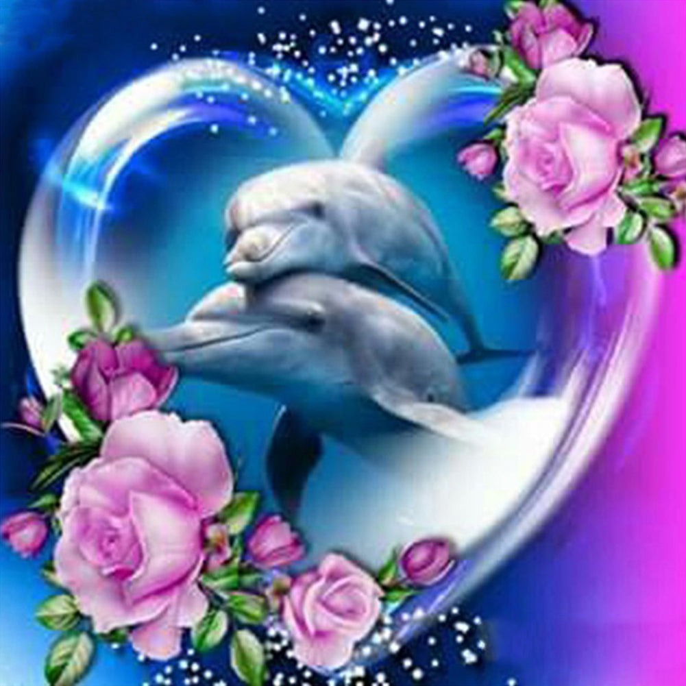 Dolphin-Full Drill Diamond Painting