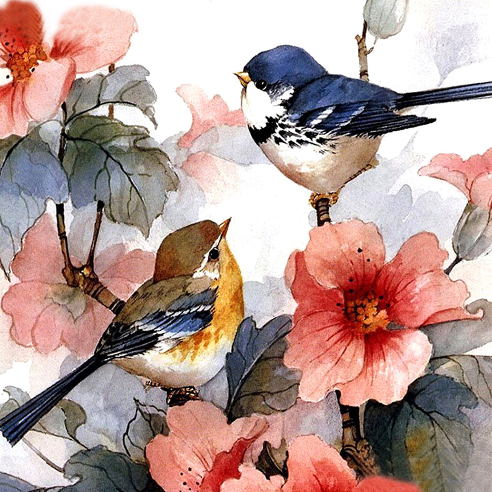 Flowers And Birds-Full Drill Diamond Painting