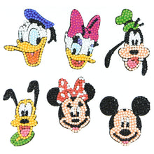 Load image into Gallery viewer, 6pcs-Mickey Mouse-Diamond Painting Free Stickers
