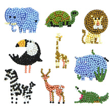 Load image into Gallery viewer, 9pcs-Animal-Diamond Painting Free Stickers
