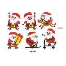 Load image into Gallery viewer, 6pcs-Christmas-Diamond Painting Free Stickers
