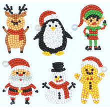 Load image into Gallery viewer, 6pcs-Christmas-Diamond Painting Free Stickers
