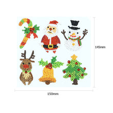 Load image into Gallery viewer, 6pcs-Christmas-Diamond Painting Free Stickers
