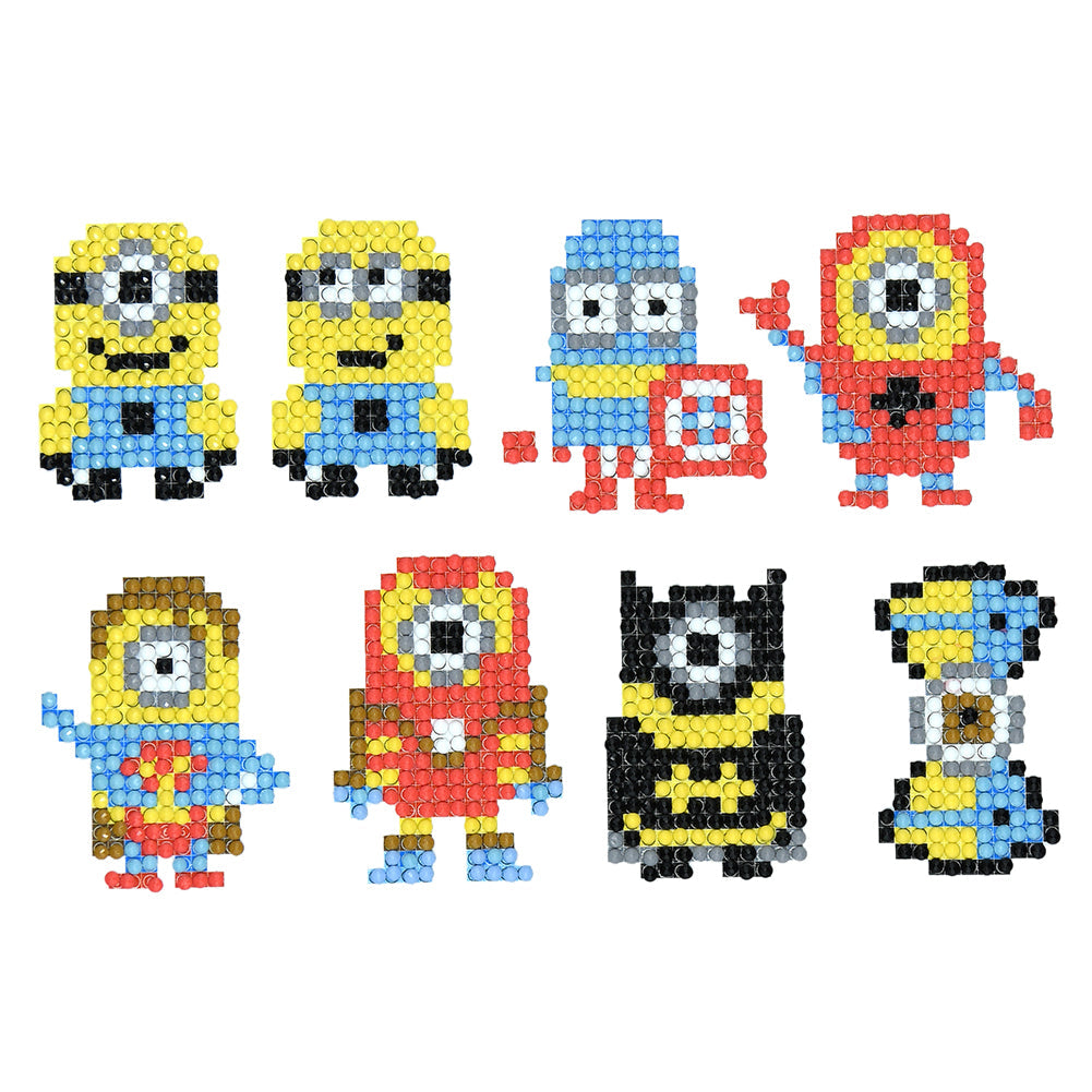 8pcs-Minions-Diamond Painting Free Stickers