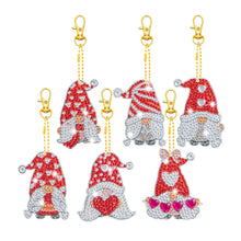 Load image into Gallery viewer, 5pcs DIY Diamond Painting Ladybug Gnomes Double-sided Keychains
