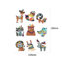 Load image into Gallery viewer, 9pcs-Animal-Diamond Painting Free Stickers
