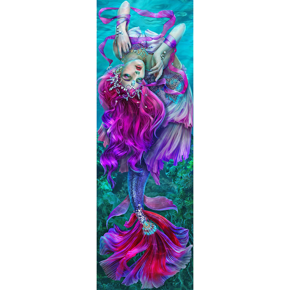 Mermaid-Full Drill Diamond Painting-30x90cm