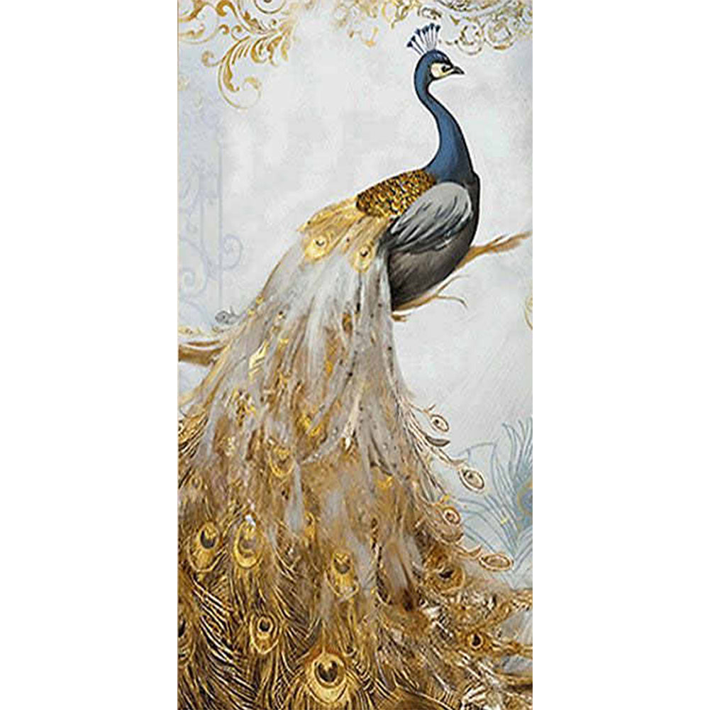 Peacock-Full Drill Diamond Painting-45x85cm